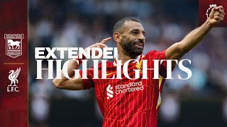 Extended Highlights Ipswich Town 02 Liverpool  Jota amp Salah start Slot era with a win [upl. by Nary]