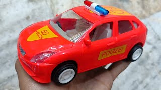 RED COLOUR POLICE CAR  POLIZEI CAR  MODEL POLICE CAR toychannel [upl. by Eittel]