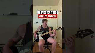 🎸 ILL TAKE YOU THERE  STAPLES SINGERS BASS COVER [upl. by Arezzini]