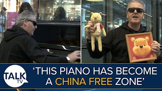 quotThis Piano Is A CCP Free Zonequot  Brendan Kavanagh Speaks Out Against China With Winnie The Pooh [upl. by Asta]