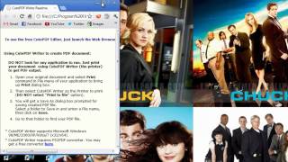 Create You Own PDF Files Using CutePDF Writer [upl. by Aibsel]