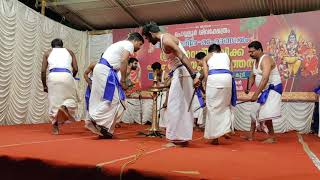 പൊളി പെർഫോമൻസ്  Kandanassery Kolkali  Chowalloor Thiruvathira 20222023 Dance Song Malayalam [upl. by Sunderland850]