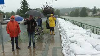 Heavy rain and flooding in southern Poland  AFP [upl. by Lertram277]