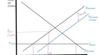 Subsidy Diagram For Intl Trade [upl. by Ogu]