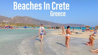 Crete Greece 🇬🇷  Best Beaches In Crete  August 2021 4K HDR  Best Beaches in Greece [upl. by Liu]