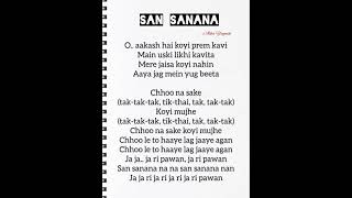 San Sanana song lyricsAlka YagnikAsoka Movie shorts viral ytshorts songlyrics trending reels [upl. by Ardnuhsor]