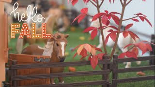 AutumnFall Decorating My Schleich Stable 2023 [upl. by Becky]