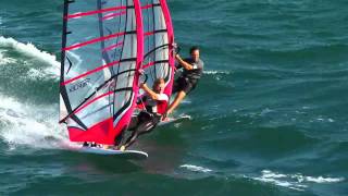 Severne Reflex slalom windsurfing with bjoern dunkerbeck [upl. by Annibo624]