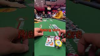 Pocket Kings in the WSOP Main Event poker shorts wsop [upl. by Auburn731]