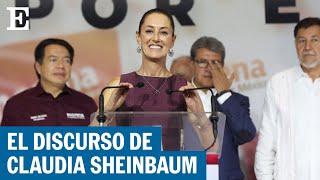 MÉXICO  El primer discurso de Claudia Sheinbaum como candidata de Morena para 2024  EL PAÍS [upl. by Alrich]