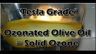 Tesla grade DIY Ozonated olive oil  Solid Ozone  13 05 2016 [upl. by Ahsac]