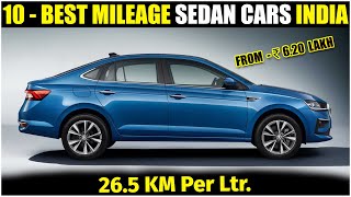 Top 10 Highest Mileage Giving Sedan Cars In India 2023  Best Mileage Sedan Cars In India 2023 [upl. by Intruok899]