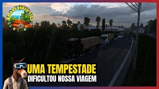 Que chuva meus amigos  ETS2  Mapa BR Brasil ⛈️⛈️⛈️ [upl. by Eitsirk]