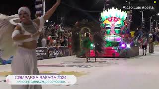 COMPARSA RAFAGA 2024  TERCERA NOCHE  CARNAVAL DE CONCORDIA [upl. by Biddick224]