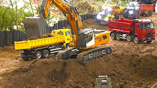 Best of RC Construction Site Excavators and Dump Trucks at work Dozer Diggers Loaders Wheel Loader [upl. by Assin]