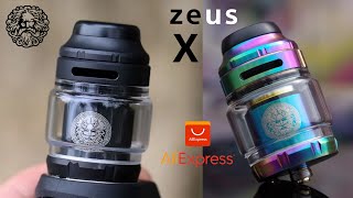 Zeus X RTA Aliexpress Vaper atomiseur Unboxing DZ [upl. by Eelta403]