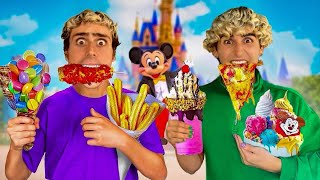 Mangiamo Solo Cibo Di DISNEYLAND Per 24 Ore 😱 primo disneyland al mondo [upl. by Niccolo]