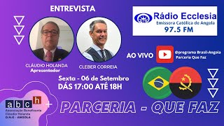 BRASIL ANGOLA  PARCERIA QUE FAZ ENTREVISTA COM O BRASILEIRO CLEBRER CORREIA [upl. by Aronaele]