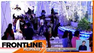 Bagong bukas na Christmas Village maagang dinayo ng mga turista  Frontline Pilipinas [upl. by Aholah879]