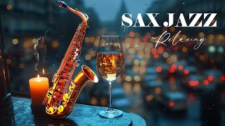 Smooth Jazz Night 🎷 for Deep RELAXATION Sleep amp Focus with Saxophone Music [upl. by Nalyorf]