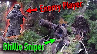 Invisible Ghillie Sniper 👻Unbelievable Airsoft Gameplay [upl. by Suiramed]