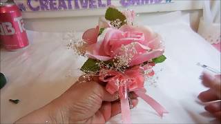 Easy Corsage Tutorial [upl. by Eceryt286]