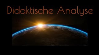 Didaktische Analyse [upl. by Ettenna349]