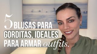 5 modelos de blusas para gorditas ideales para armar outfits I Consuelo Guzmán [upl. by Siul]