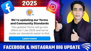 Facebook And Instagram Were Updating Our Terms And Community Standards 2025  New Update 2025 [upl. by Little]