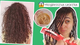 PROGRESSIVA CASEIRA EM CABELO CACHEADO [upl. by Nicholson]