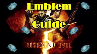 Resident Evil 5  ALL BSAA EMBLEMS LOCATION GUIDE [upl. by Ziza]