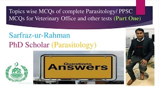 Topics wise MCQs of Parasitology │PPSC MCQs │VO MCQs │Parasitology General Knowledge │Part one [upl. by Ferwerda]