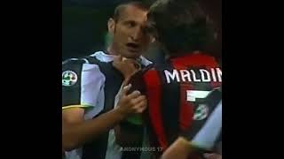 When Maldini taught a lesson to Chiellini • Maldini vs Chiellini maldini football shorts [upl. by Araeic]