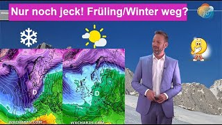 Jeck Frühling wegWinter weg Luftmassengrenze Wettervorhersage 310106022024 Und Schnee [upl. by Nadirehs]