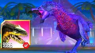 EVENT INDORAPTOR MAXED 9999  JURASSIC WORLD THE GAME [upl. by Lolanthe]