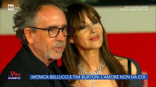 Monica Bellucci e Tim Burton lamore non ha età  La Vita in diretta  20102023 [upl. by Warfeld]