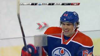 Nail Yakupov Goal and Celebration vs LA Kings [upl. by Eiruam]