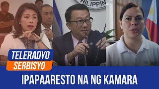 House will pursue arrest warrant vs 4 ‘hiding’ OVP officials solon  21 November 2024 [upl. by Nallek608]