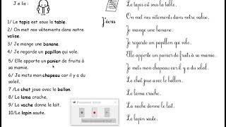 des phrases simples avec le son A [upl. by Gretna]