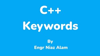 C Keywords  IdentifiersvariablesLiterals and constants [upl. by Einnhoj677]