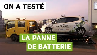 On a testé la PANNE de batterie en voiture électrique Nissan Leaf [upl. by Ennis]