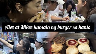 Alex Gonzaga and Mikee Morado kumain ng burger sa kanto [upl. by Brena342]