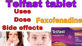 telfast 120mg  Fexofenadine  Anti allergic  uses  benefits dose  side effect  how to use [upl. by Monney484]