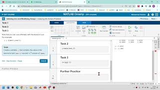 Matlab Onramp L5 Indexing and Modifiying Arrays by eMuderris [upl. by Henleigh]