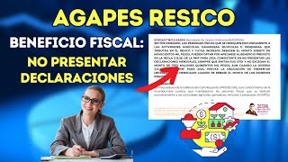 Resico AGAPES  Se confirma FACILIDAD para NO PRESENTAR DECLARACIONES Mensuales [upl. by Naillimxam809]