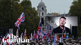 Tommy Robinson supporters gather in London for Unite the Kingdom rally [upl. by Jacobah]