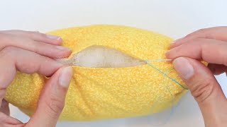 Sewing Skill Builder SLIP STITCH INVISIBLE STITCH LADDER STITCH How to sew tutorial Hand sewing [upl. by Secilu]