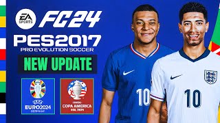 PES 2017  New Update V21 For Patch FC 2024 V2 All Competitions  Download amp Install [upl. by Assyram207]