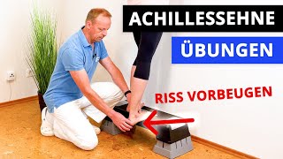 Achillessehnenriss und Reizung vorbeugen 3 SofortÜbungen für zuhause [upl. by Araht270]