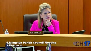 Livingston Parish Council  October 10 2024 [upl. by Nairbo]